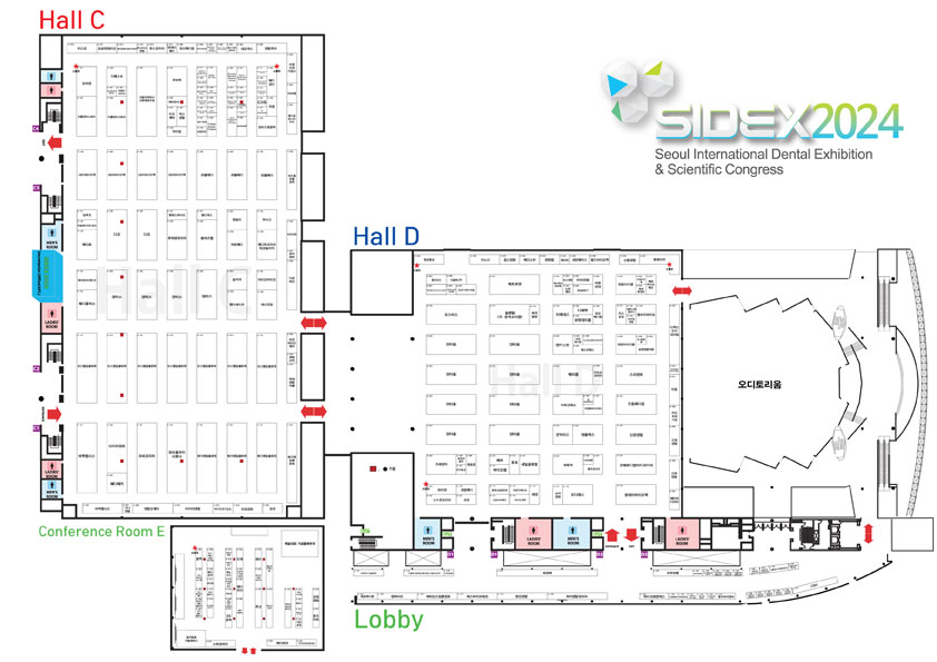SIDEX2024 전시장 도면